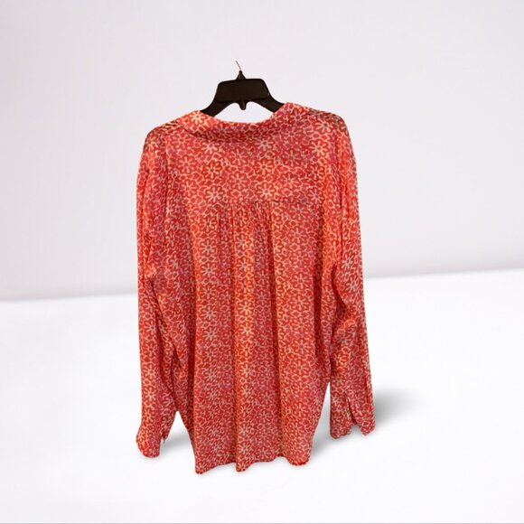 Pilgro Orange Design Longsleeve Bouse - Picture 2 of 2